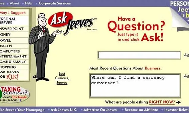 Pioneering search engine named after PG Wodehouse's Jeeves shuts down