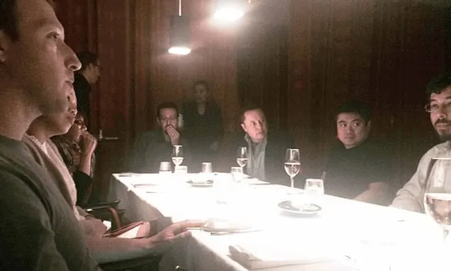 Epstein files photo shows dinner with Musk and Zuckerberg in 2015