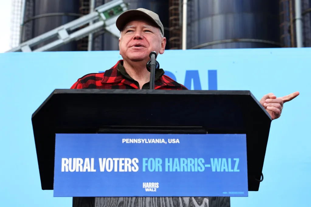 Walz Unveils Harris's Plans for Rural Voters in Battleground Pennsylvania Rally
