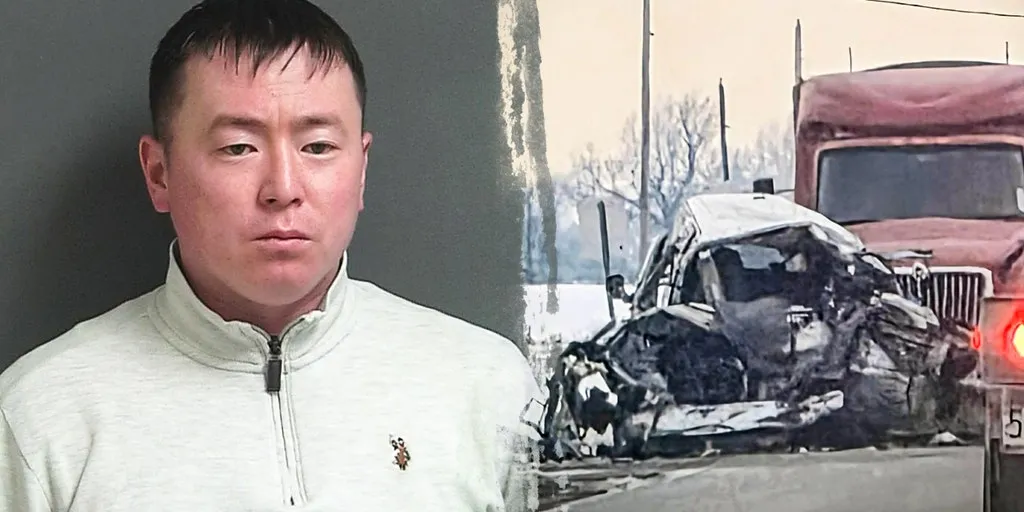 Semi-truck driver held on ICE detainer after 4 killed in head-on crash