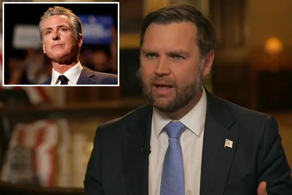 Vance slams Newsom's efforts to 'mimic' Trump  --  and touts DC...