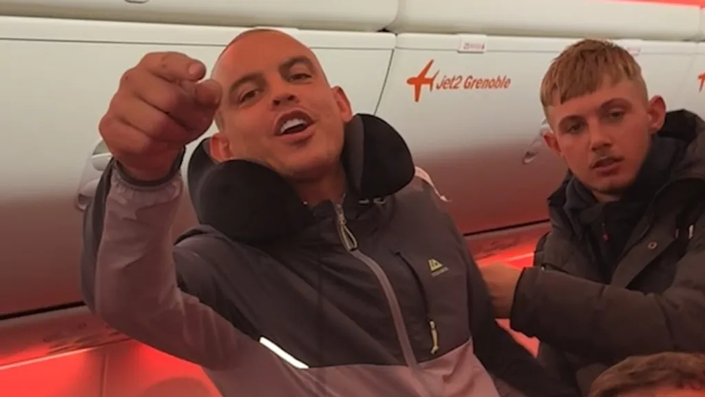 Moments before huge row on flight from Turkey to Manchester on camera