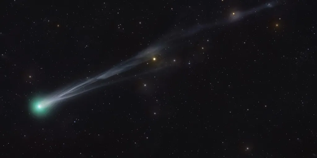 Two greenish comets are streaking across the night sky this month