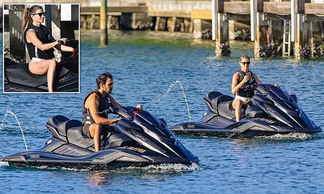 Gisele Bundchen, 45, goes jet skiing with Joaquim Valente in Miami Bay