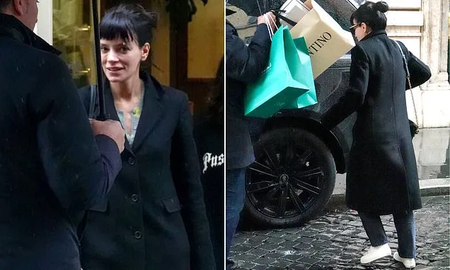 Lily Allen splashes out on a designer shopping spree in Rome