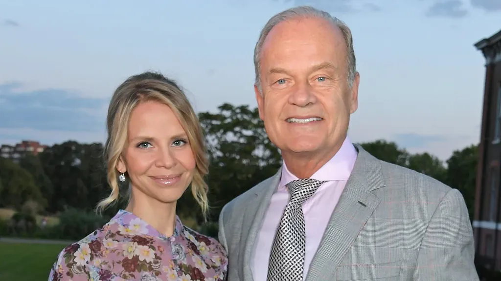Kelsey Grammer, 71, and wife, 47, spotted for first time with baby son