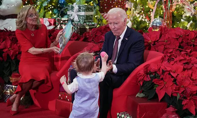 Biden and the first lady bring holiday cheer to patients and...