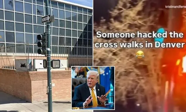 A city's traffic lights were hacked to blare crude anti-MAGA message