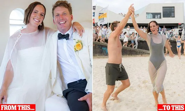 Aussie Olympics star reveals all about VERY daring wedding outfit swap
