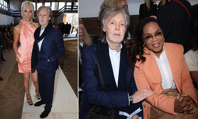 Sir Paul McCartney mingles with celebrities at daughter Stella's show