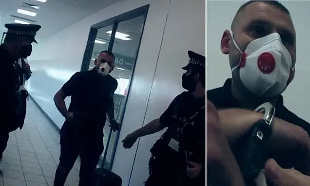 Moment Polish cocaine smuggler is arrested getting off the plane in UK