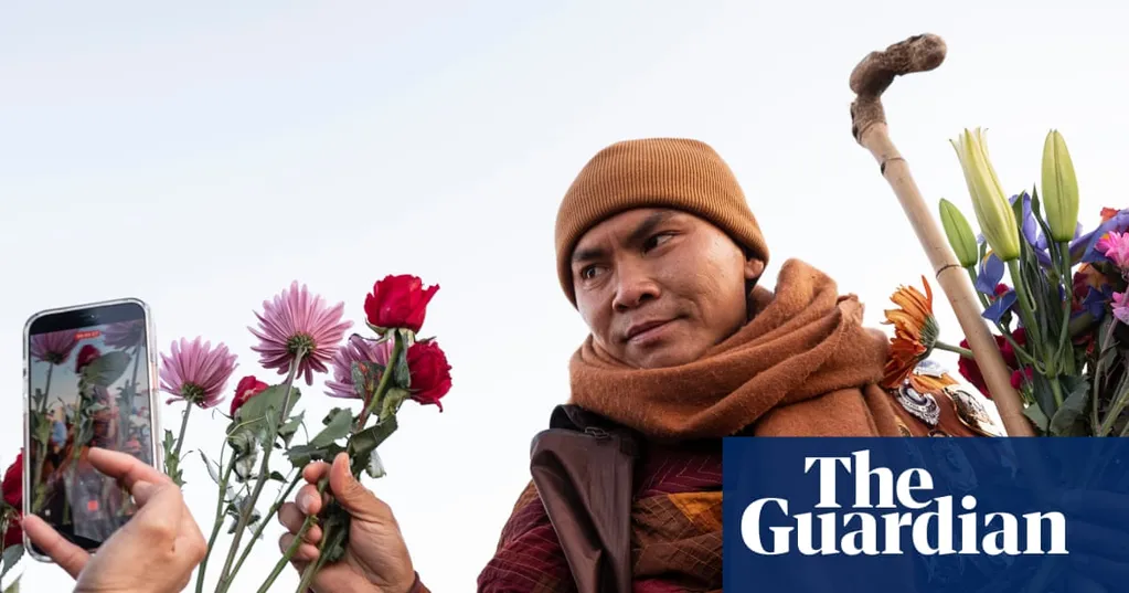 I drove hours to see the monks walking for peace. Five minutes with them was the gift of a lifetime