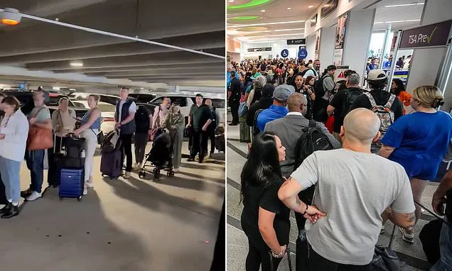 Airport TSA lines slowed to a halt across the country