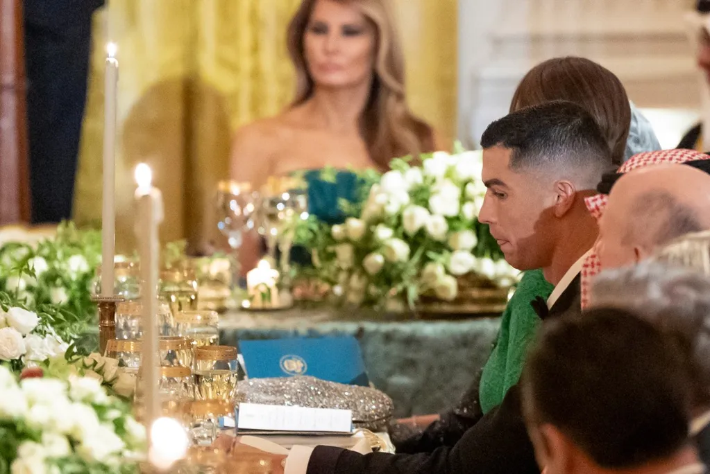 Soccer star Cristiano Ronaldo joins Trump's dinner for Saudi Crown Prince