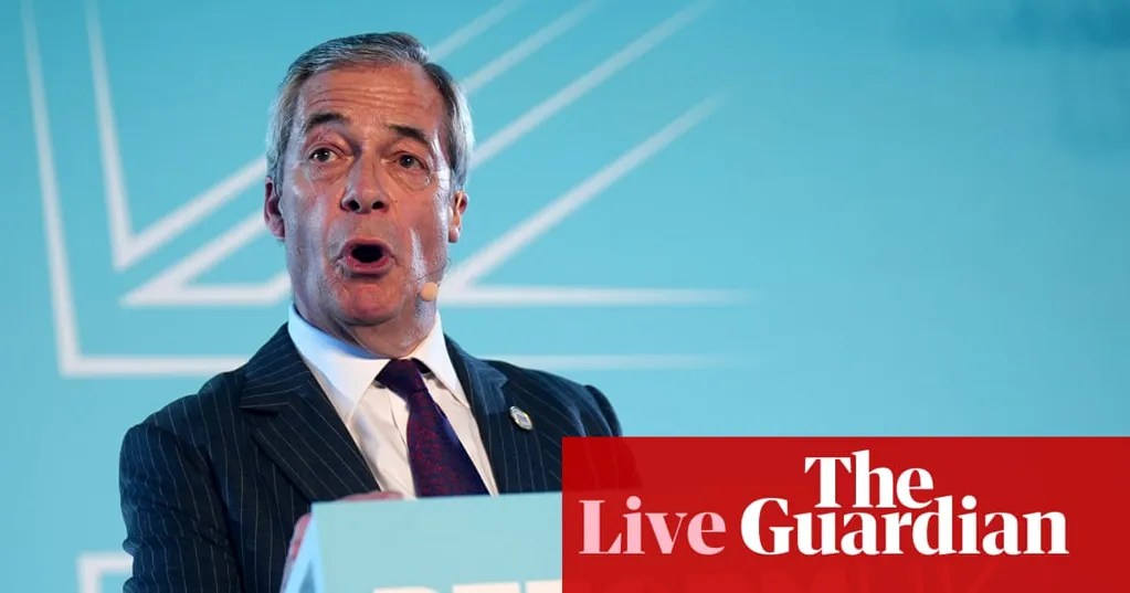 Reform UK no longer 'one-man band', Farage says as he prepares to announce 'shadow cabinet' appointments - UK politics live
