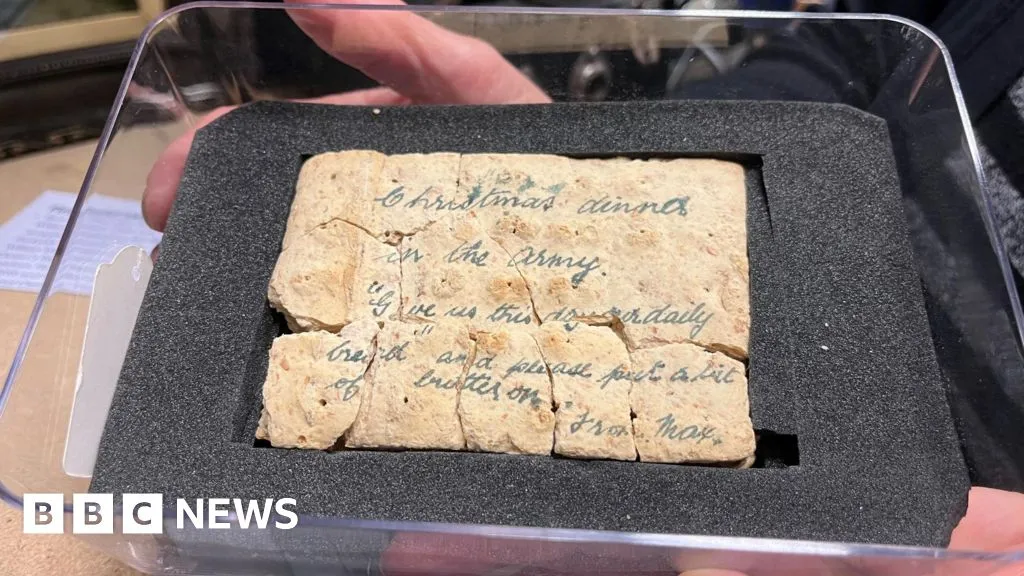 Wartime Christmas greetings sent by biscuit revealed in Leeds