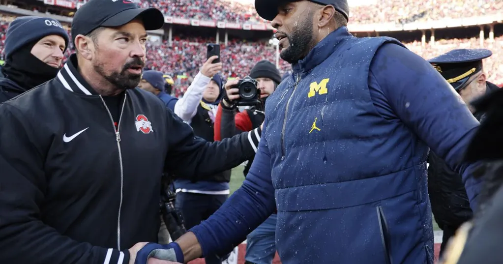 Michigan, Ohio State players brawl after Wolverines beat No. 2 Buckeyes. Police use pepper spray