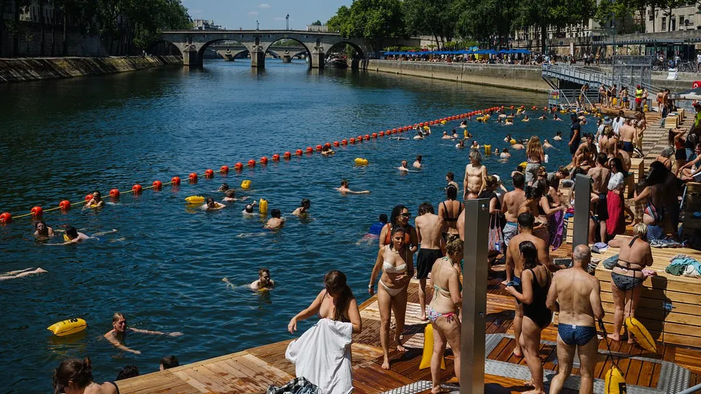People can finally swim in city's iconic river after 100-year ban ends