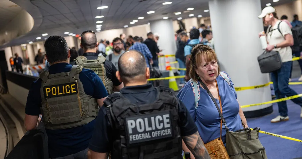 Shock and disbelief at Houston airport as 36% of TSA officers call out of work: 