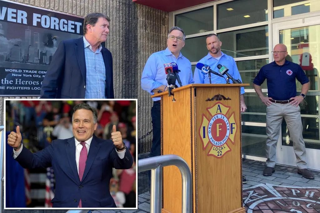 Philly firefighters' union flips Senate endorsement to GOP's Dave...