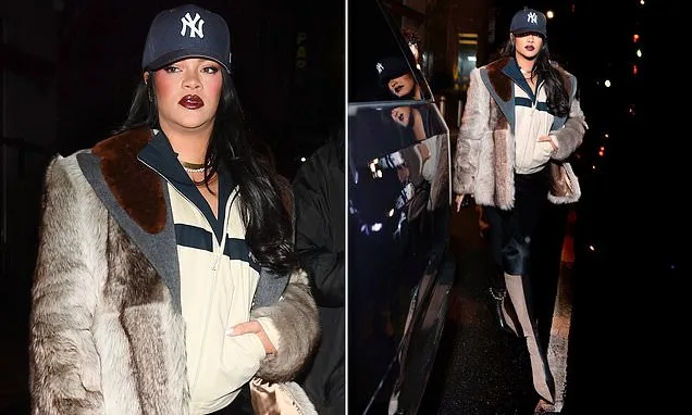 Rihanna bundles up in a $3,200 windbreaker to support boyfriend at SNL