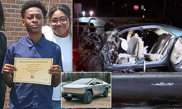 Boy, 14, killed after Tesla Cybertruck crashed into family car & fled