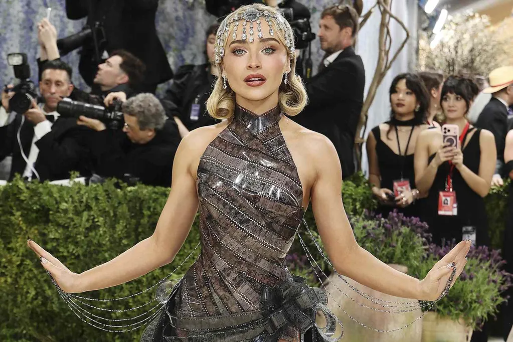 Sabrina Carpenter Makes Herself the Muse in Dress Completely Made of 'Sabrina' Film Strips at the 2026 Met Gala