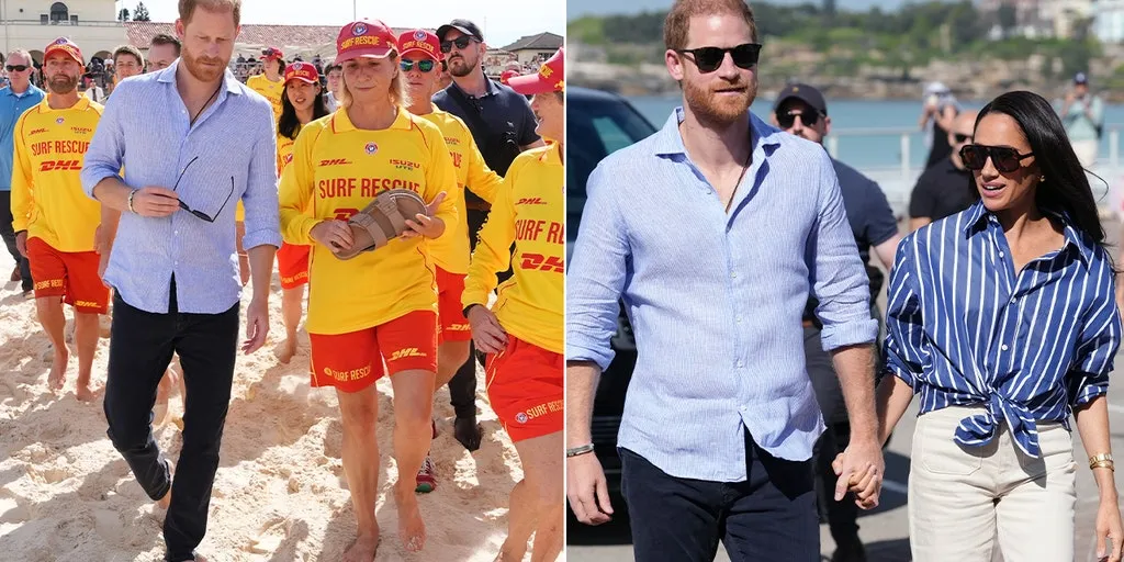 Meghan Markle and Prince Harry upstaged by Bondi Beach sunbather who treated them like they were invisible