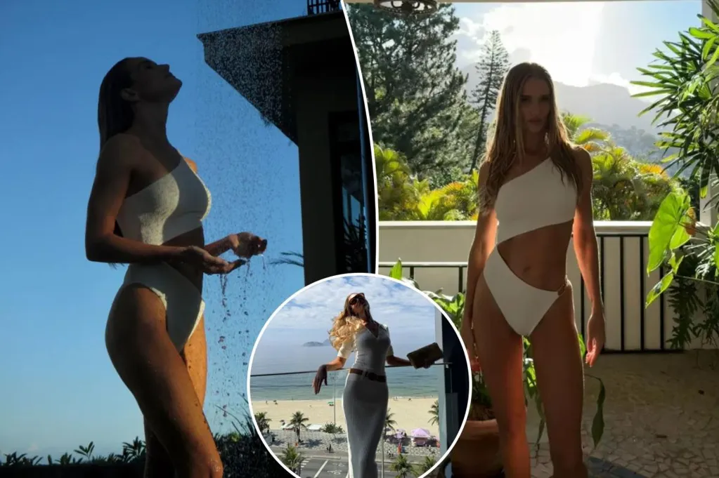 Rosie Huntington-Whiteley stuns in new swimsuit photos while on...