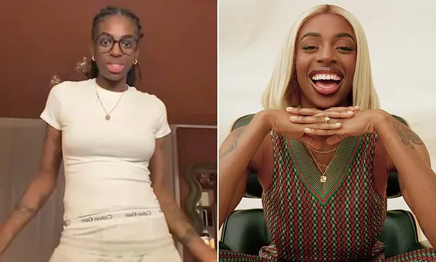 Cat Burns shows off the results of her breast reduction